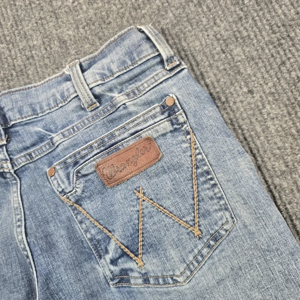 Wrangler Retro Relaxed Boot Jeans Mens 34x30 Blue Bootcut Light Wash Denim 32x28